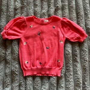 Janie and Jack short sleeve sweater, size 6